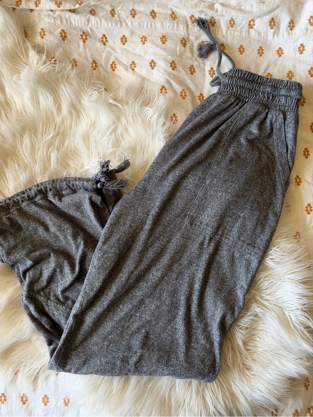 SO Gray Drawstring Jogger Pants